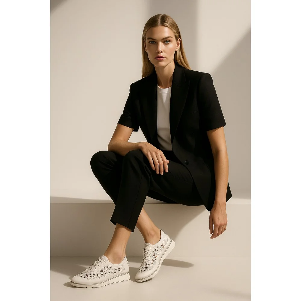 Women's Moccasins with perforation ALLSY model 5836