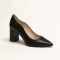 Women's black classic pumps Kaniowski k 3850-0683 5839 made of genuine leather with a 5 cm heel from a Polish manufacturer