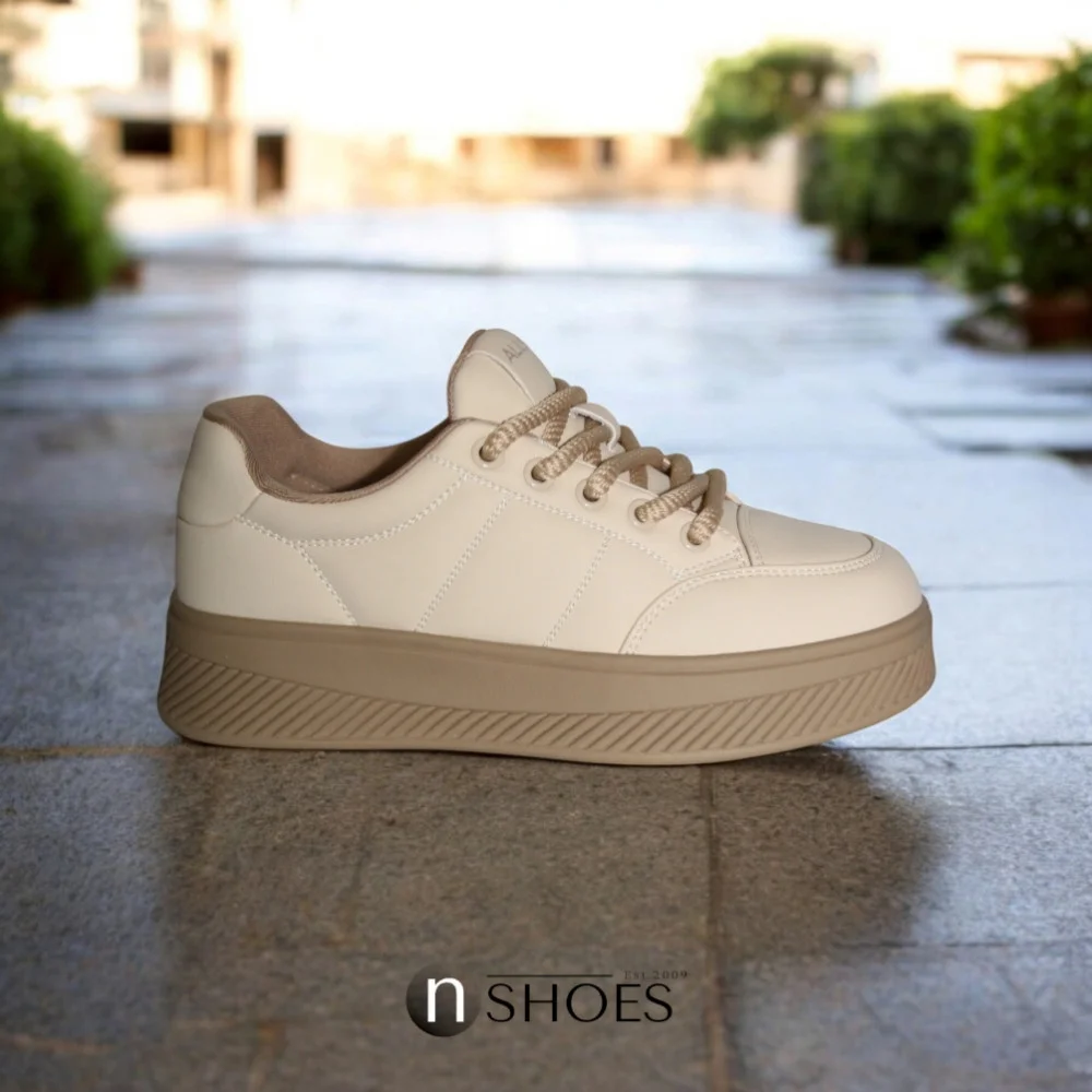 Women’s Beige Platform Sneakers ALLSY Lonza 196324 15739 5841