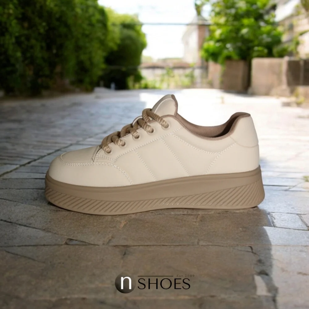 Women’s Beige Platform Sneakers ALLSY Lonza 196324 15739 5841