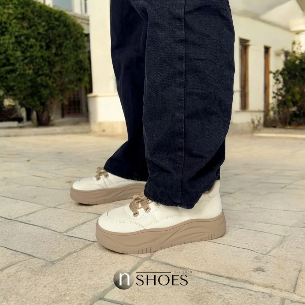 Women’s Beige Platform Sneakers ALLSY Lonza 196324 15739 5841