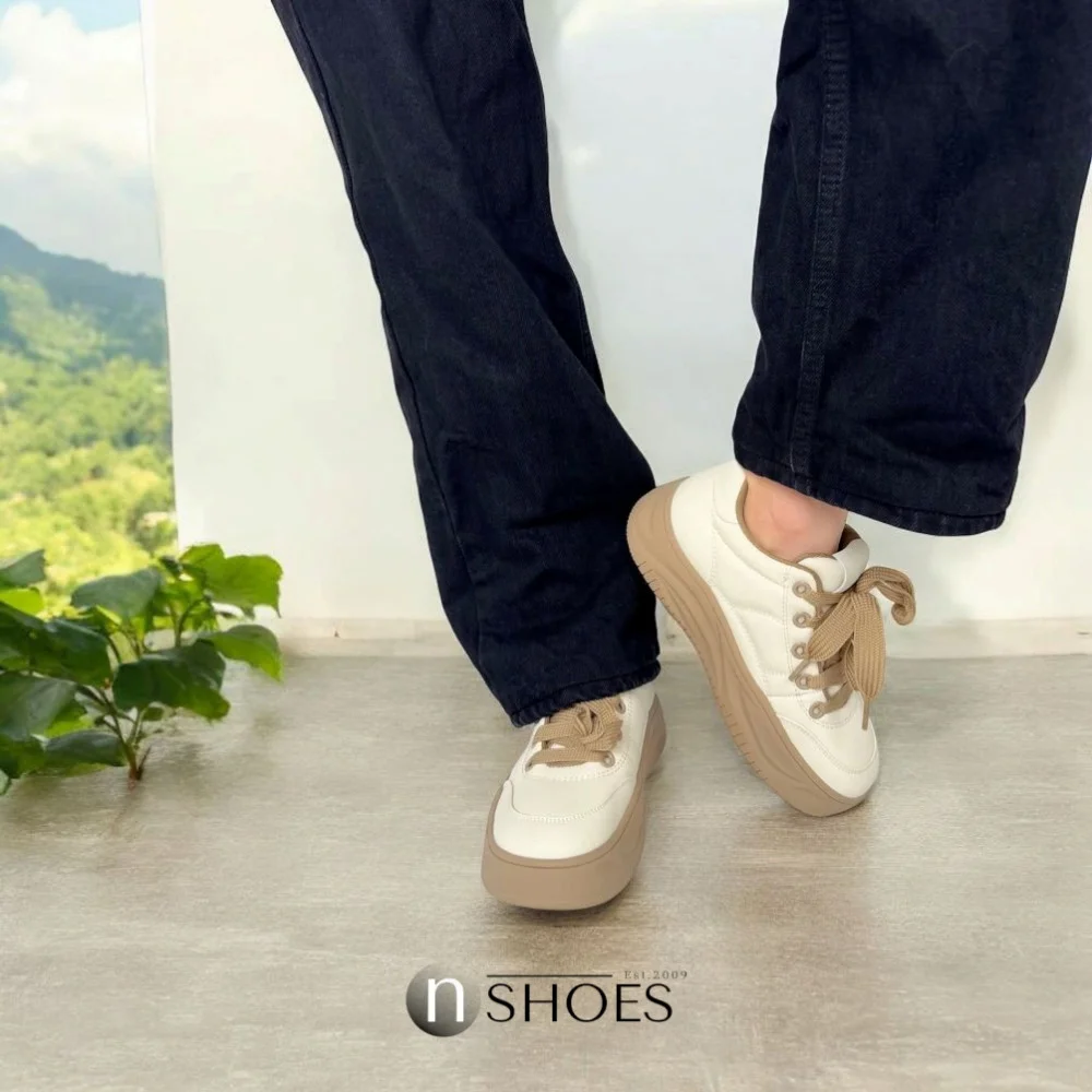 Women’s Beige Platform Sneakers ALLSY Lonza 196324 15739 5841