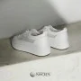 Women's white sneakers ALLSY model 5843