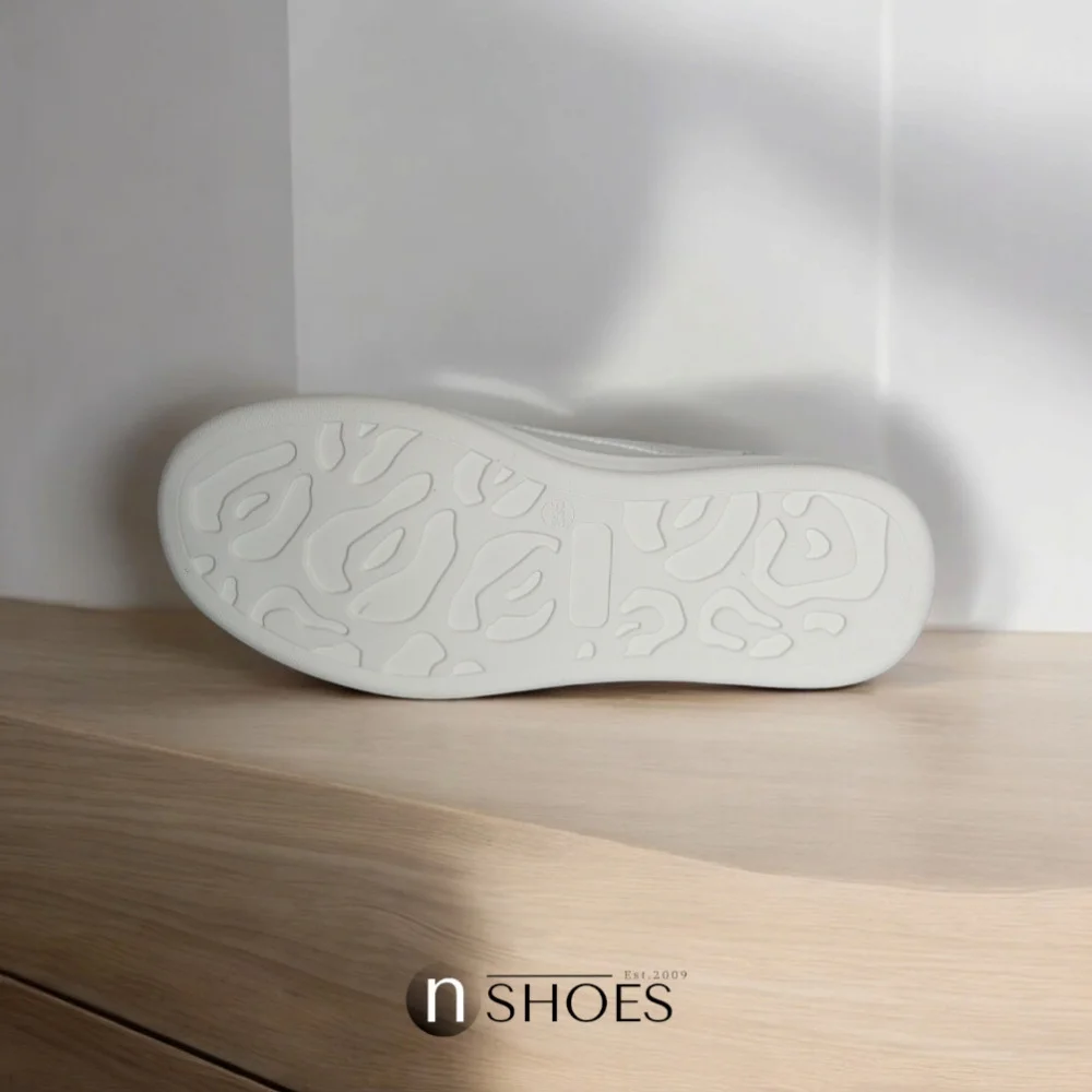 Women's white sneakers ALLSY model 5843