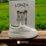 Women's white sneakers ALLSY model 5843