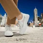 Women's white sneakers ALLSY model 5843