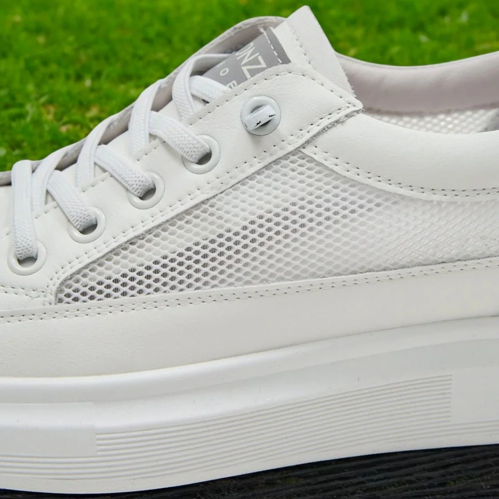 Women's white sneakers ALLSY model 5843