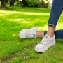 Women's white sneakers ALLSY model 5843