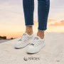 Women's white sneakers ALLSY model 5843