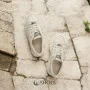 Women's white sneakers ALLSY model 5843
