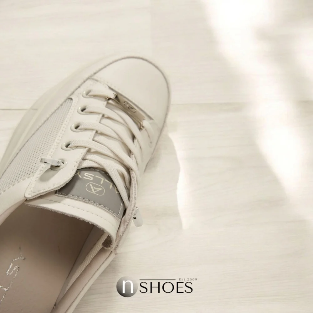 Women's white sneakers ALLSY model 5843