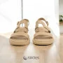 Women's beige sandals Fabio Monelli Roxana Beige model 5844