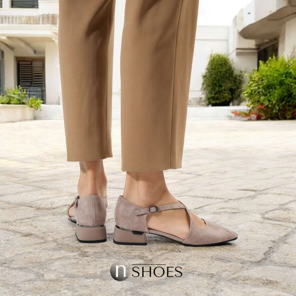 Women's suede slingbacks Lonza NY 199528 199527 model 5851