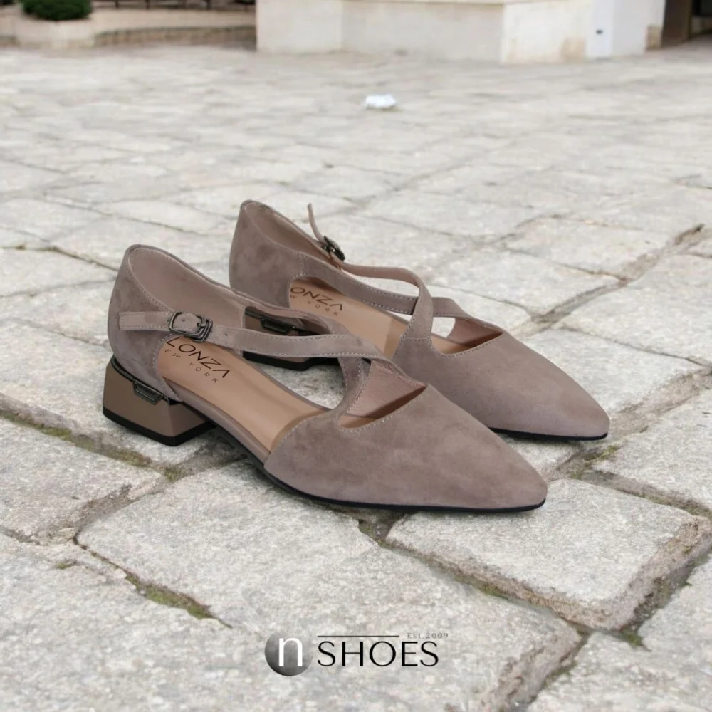 Women's suede slingbacks Lonza NY 199528 199527 model 5851