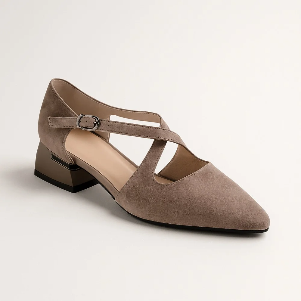 Women's suede slingbacks Lonza NY 199528 199527 model 5851