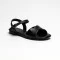 Women's stylish black platform sandals Lasocki ARENA RST-ARENA-76 5857 made of genuine leather from a Polish brand