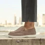 Women's suede loafers Loro Piana Classy Dark Grey model 5863