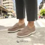 Women's suede loafers Loro Piana Classy Dark Grey model 5863