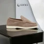 Women's suede loafers Loro Piana Classy Dark Grey model 5863