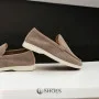 Women's suede loafers Loro Piana Classy Dark Grey model 5863