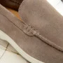 Women's suede loafers Loro Piana Classy Dark Grey model 5863