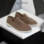 Women's suede loafers Loro Piana Classy Dark Grey model 5863