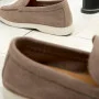 Women's suede loafers Loro Piana Classy Dark Grey model 5863
