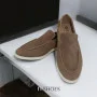 Women's suede loafers Loro Piana Classy Dark Grey model 5863