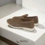 Women's suede loafers Loro Piana Classy Dark Grey model 5863