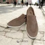 Women's suede loafers Loro Piana Classy Dark Grey model 5863