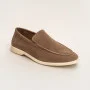 Women's suede loafers Loro Piana Classy Dark Grey model 5863