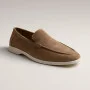 Women's suede loafers Loro Piana Classy Dark Grey model 5863