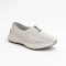 Женские комфортные белые мокасины Allsy 195321 bw1009-1 5882 white из натуральной кожи с перфорацией на платформе