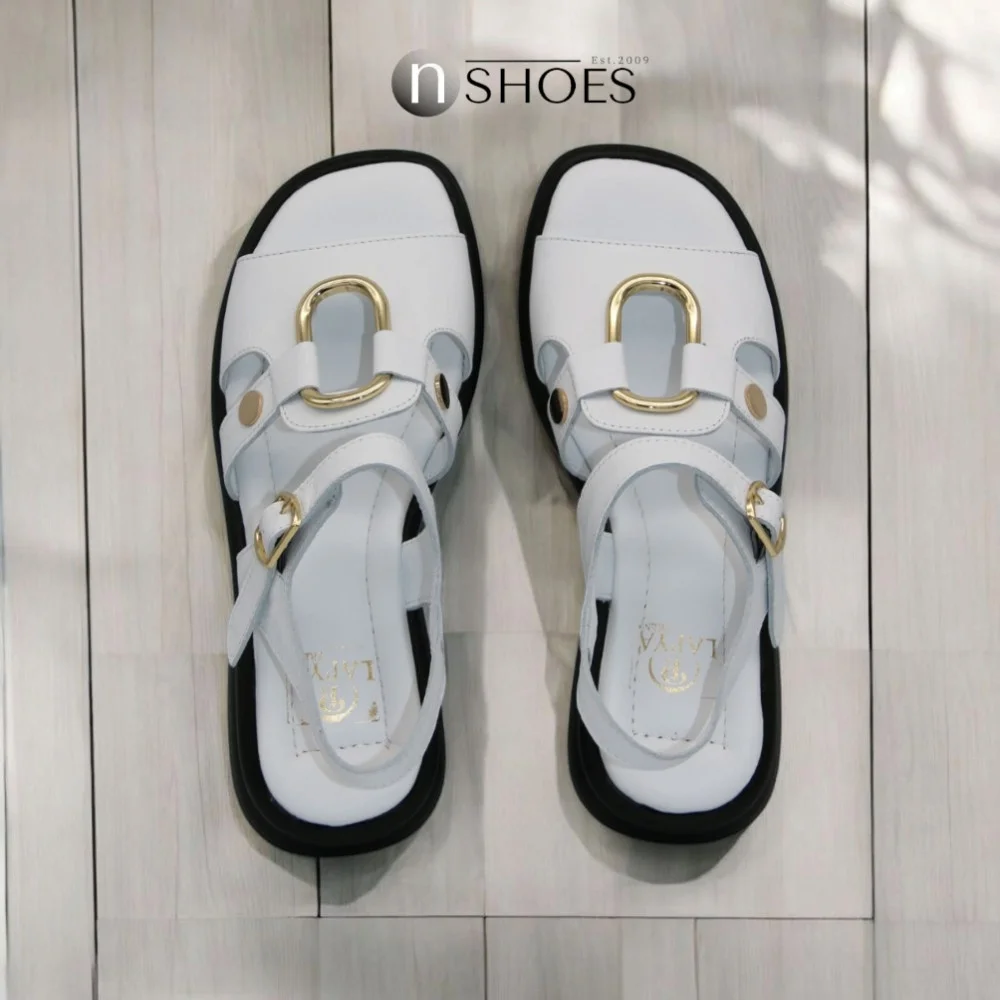 Женские босоножки Lapia Trend (Турция) Beyaz Deri модель 5886