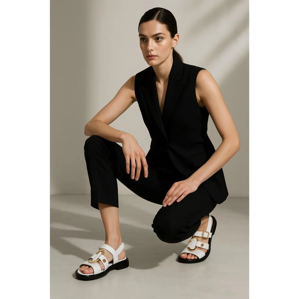 Женские босоножки Lapia Trend (Турция) Beyaz Deri модель 5886