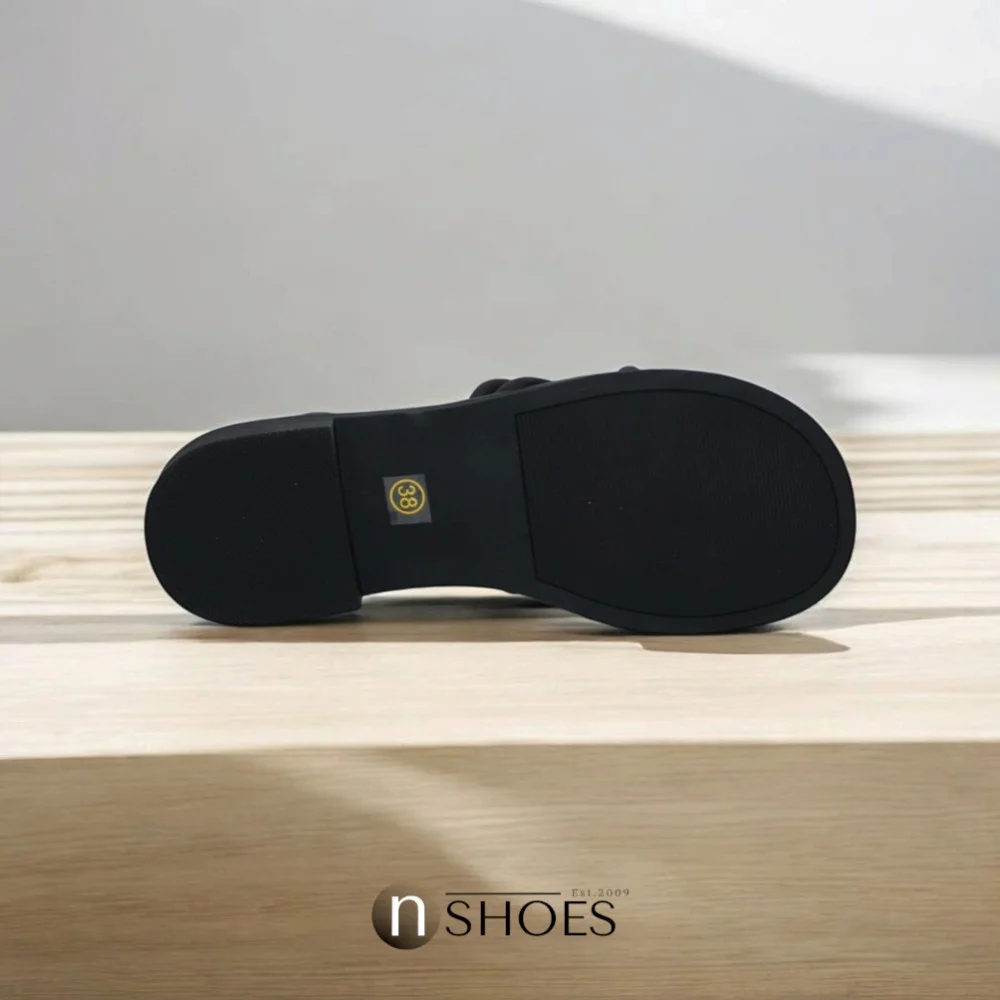 Женские черные босоножки с ремешками на платформе Allsy Lonza Cleo Black модель 5887