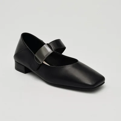 Women's stylish ballet flats with a strap Fabio Monelli 193979 k1248-j97-p22a 5887 Mary Jane strap shoes made of genuine leather in the style of Vagabond Shoemakers