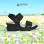 Women's comfortable leather wedge sandals Simen 7767a rocky nero 5907