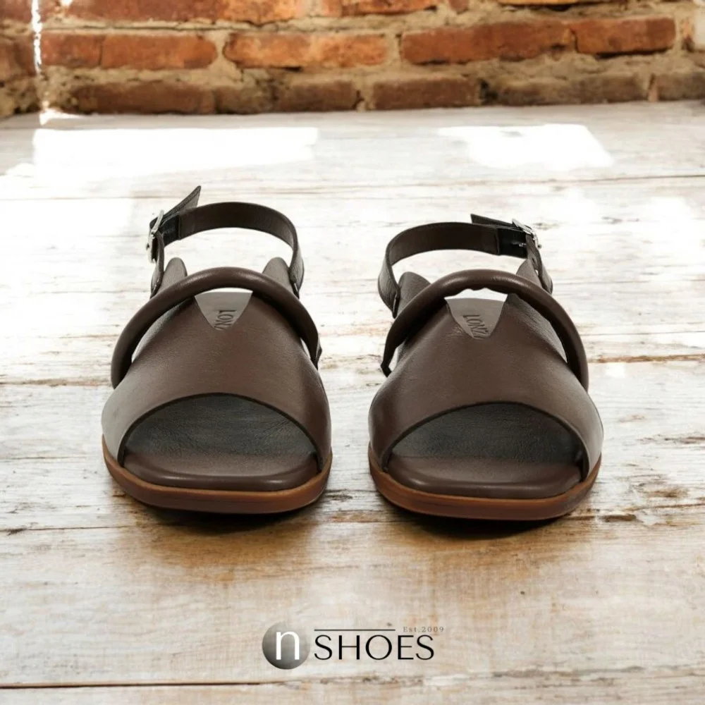 Women's brown sandals Lonza Bergen Brown New York model 5911