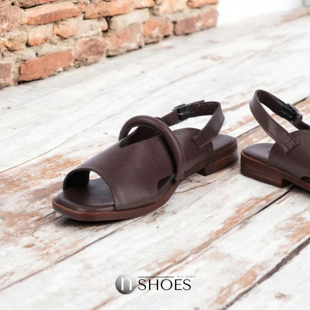 Women's brown sandals Lonza Bergen Brown New York model 5911