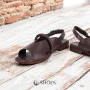 Women's brown sandals Lonza Bergen Brown New York model 5911