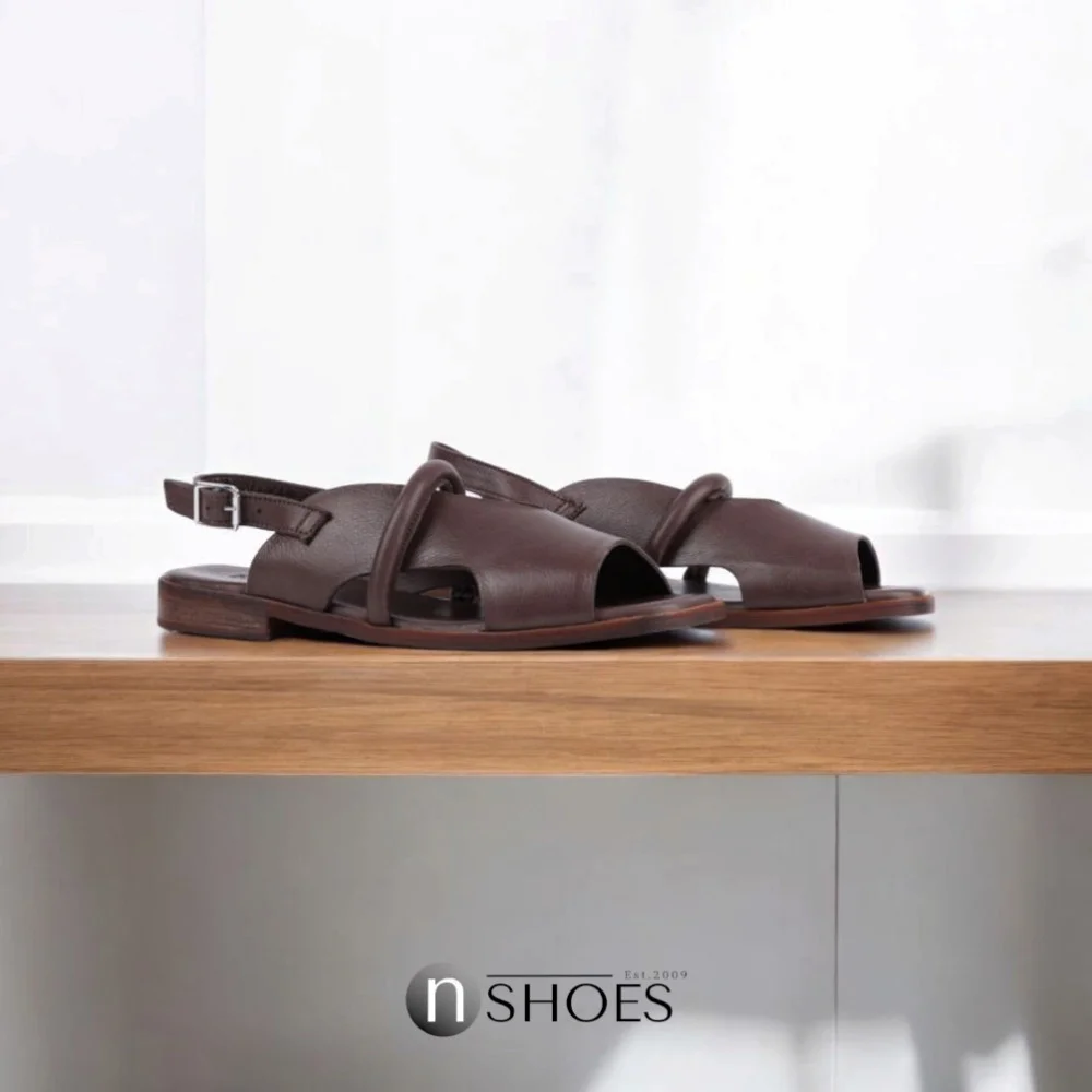 Women's brown sandals Lonza Bergen Brown New York model 5911