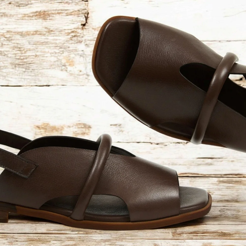 Women's brown sandals Lonza Bergen Brown New York model 5911