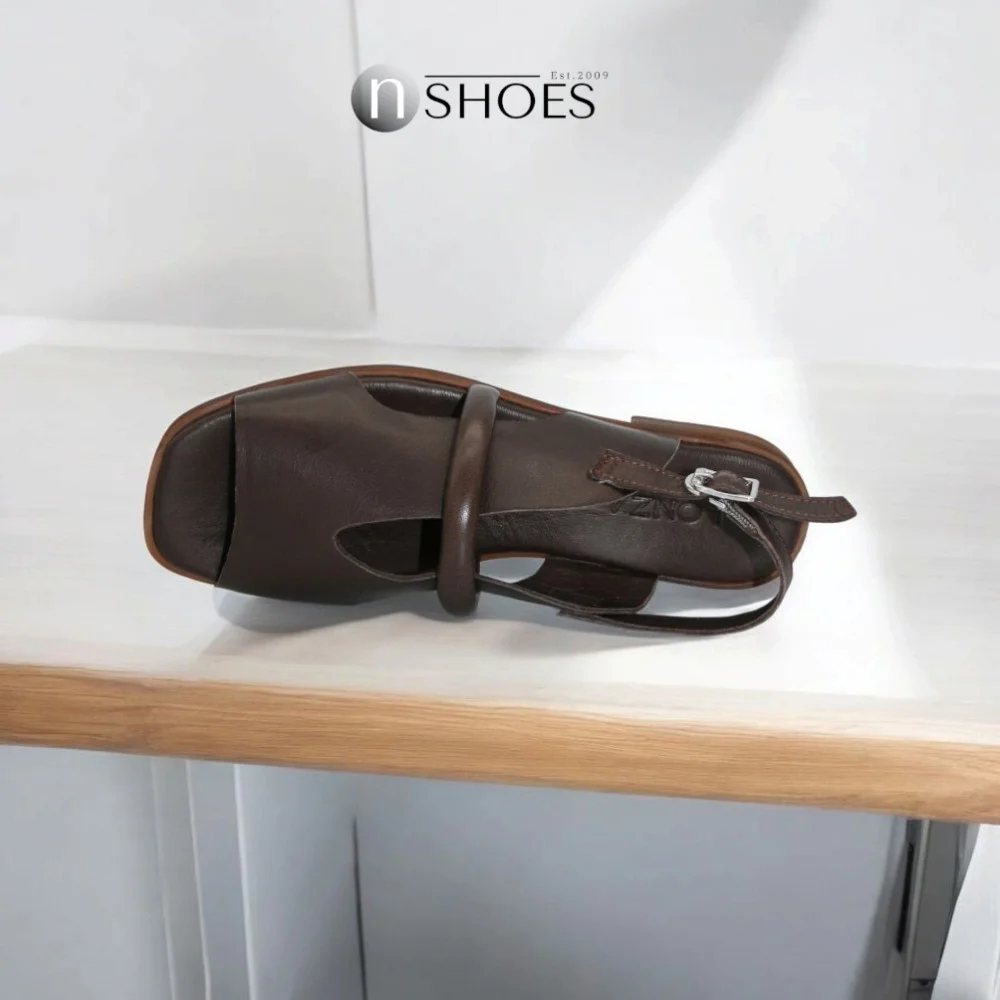 Women's brown sandals Lonza Bergen Brown New York model 5911