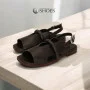 Women's brown sandals Lonza Bergen Brown New York model 5911