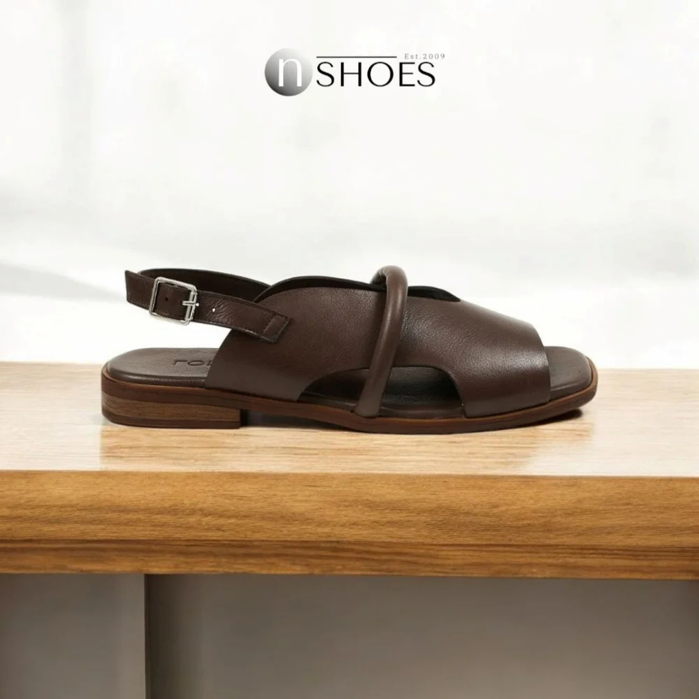 Women's brown sandals Lonza Bergen Brown New York model 5911