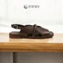 Women's brown sandals Lonza Bergen Brown New York model 5911