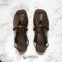 Women's brown sandals Lonza Bergen Brown New York model 5911