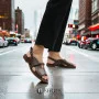Women's brown sandals Lonza Bergen Brown New York model 5911
