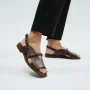 Women's brown sandals Lonza Bergen Brown New York model 5911